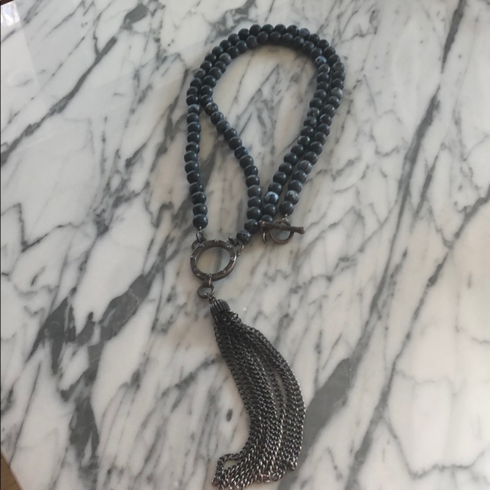 French Kande tassel necklace